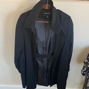 London Fog Women's Classic Black Trench Coat